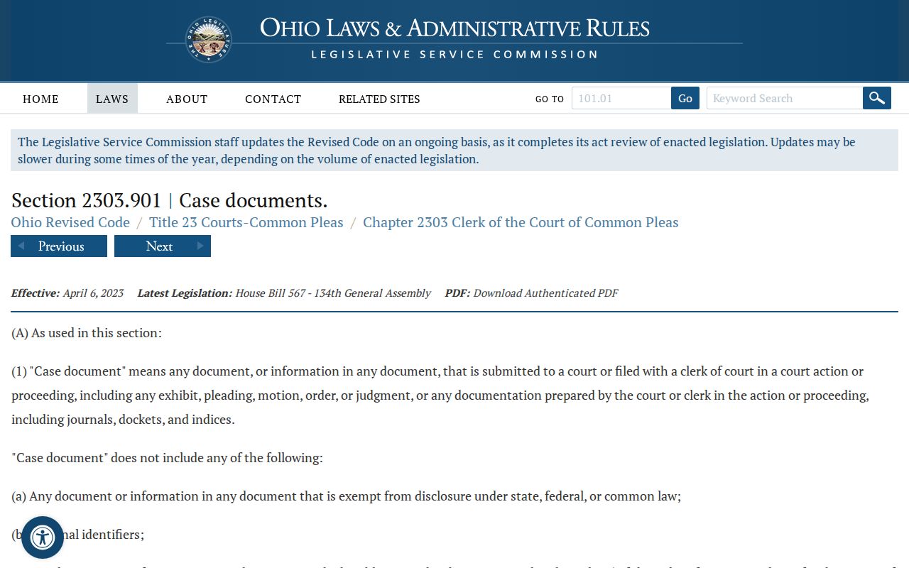 Mahoning civil court dockets and Ohio clerk record access