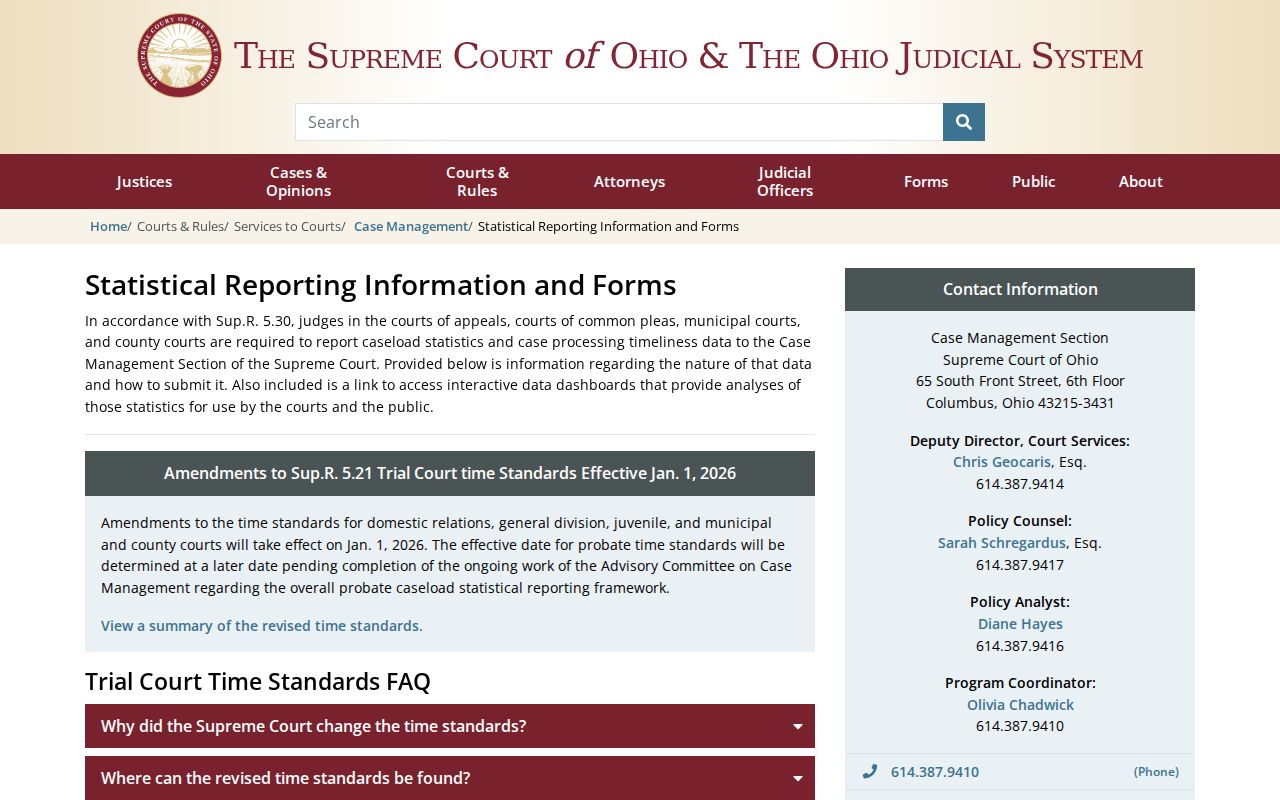 Mahoning County traffic court records Ohio Supreme Court case management source